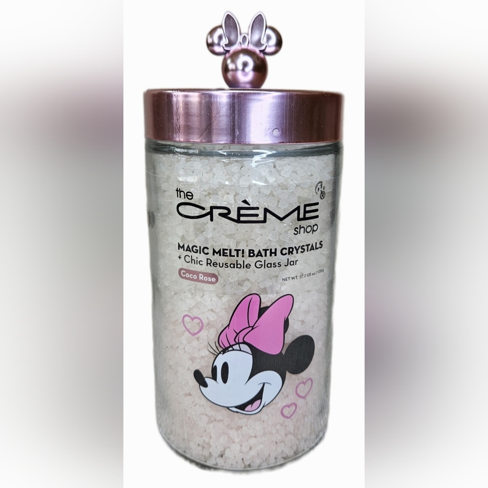New The Creme Shop Disney Minnie Mouse Magic Melt Bath Crystals Coco Rose